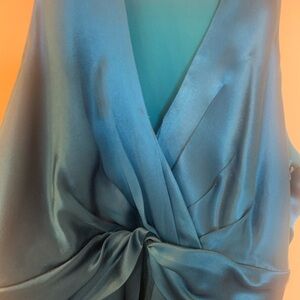 Ann Taylor Teal Blue Prom Dress